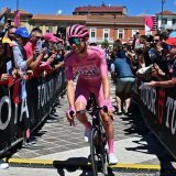 Tadej Pogacar: un dimanche ensoleillé et paisible pour le maillot rose. KEYSTONE/EPA/LUCA ZENNARO